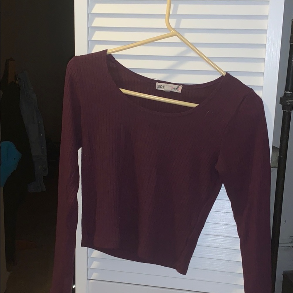 Sweater crop top